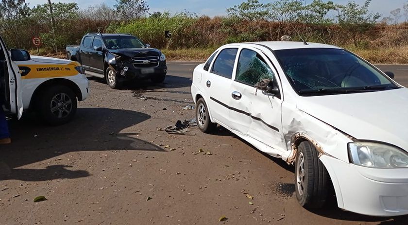 PMRv de Iporã do Oeste registra acidente na BR 163