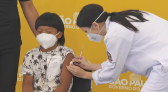 Primeira criança do Brasil é vacinada contra a Covid-19