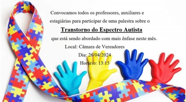 Educação e APAE realizam palestra voltada ao autismo em Belmonte